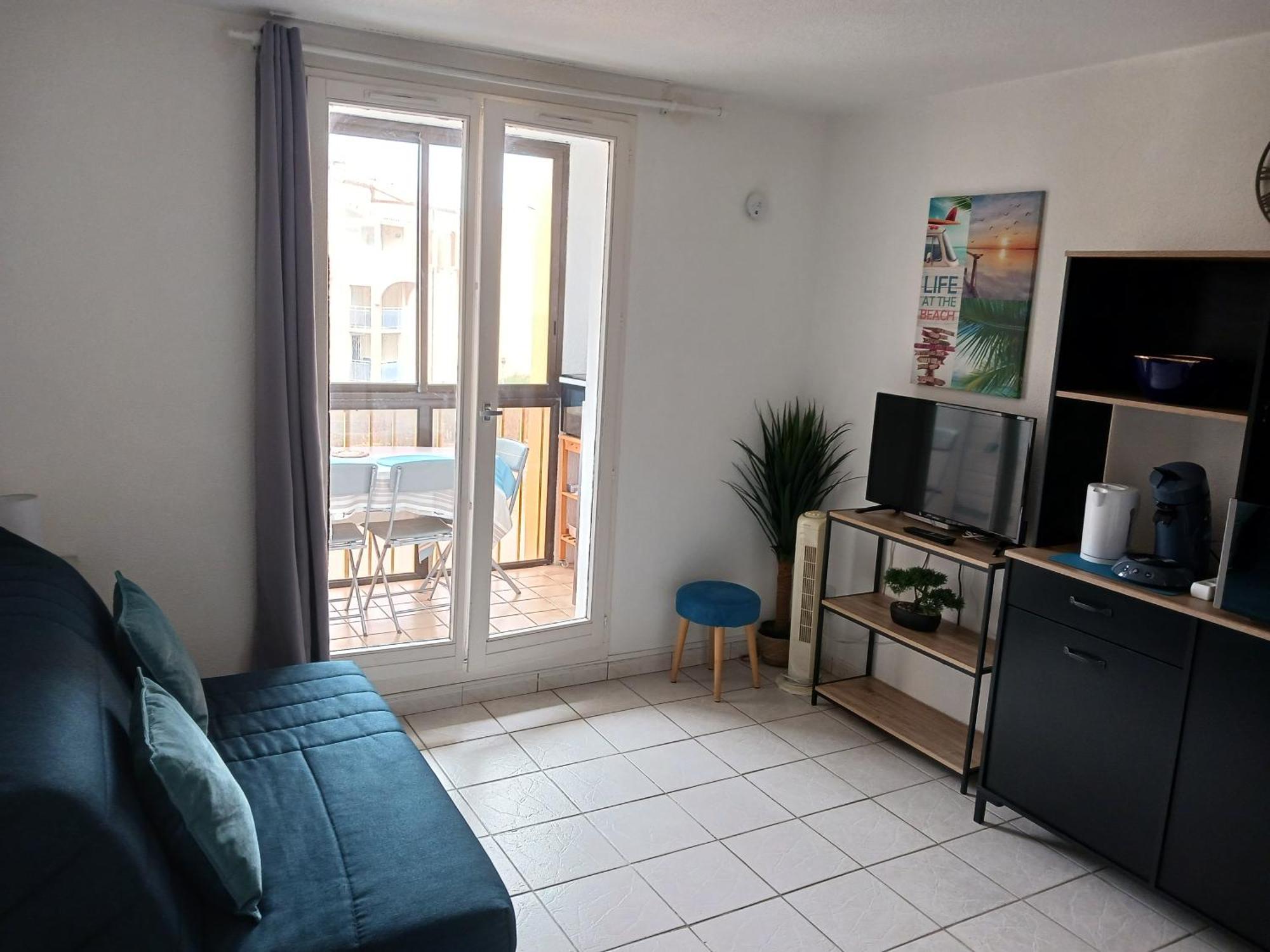 Appartement Vue Mer, Acces Direct Plage, Parking Privatif Le Barcares Exterior photo